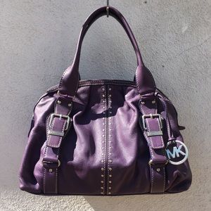 Purple Michael Kors Hand Bag